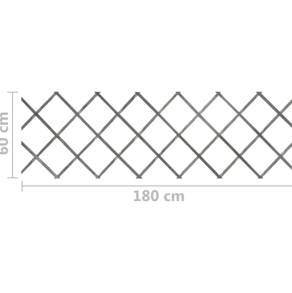 MAISON EXCLUSIVE - Clôture à treillis 5 pcs gris bois de sapin massif 180x60 cm