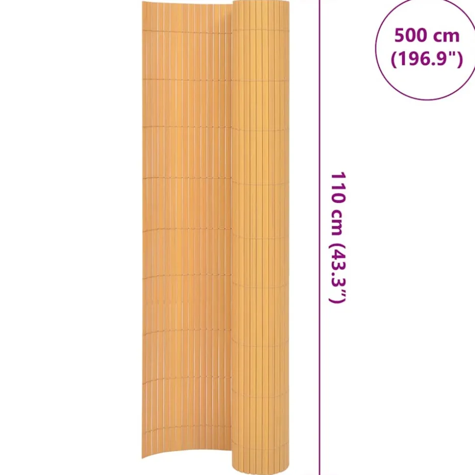MAISON EXCLUSIVE - Clôture de jardin double face 110x500 cm jaune