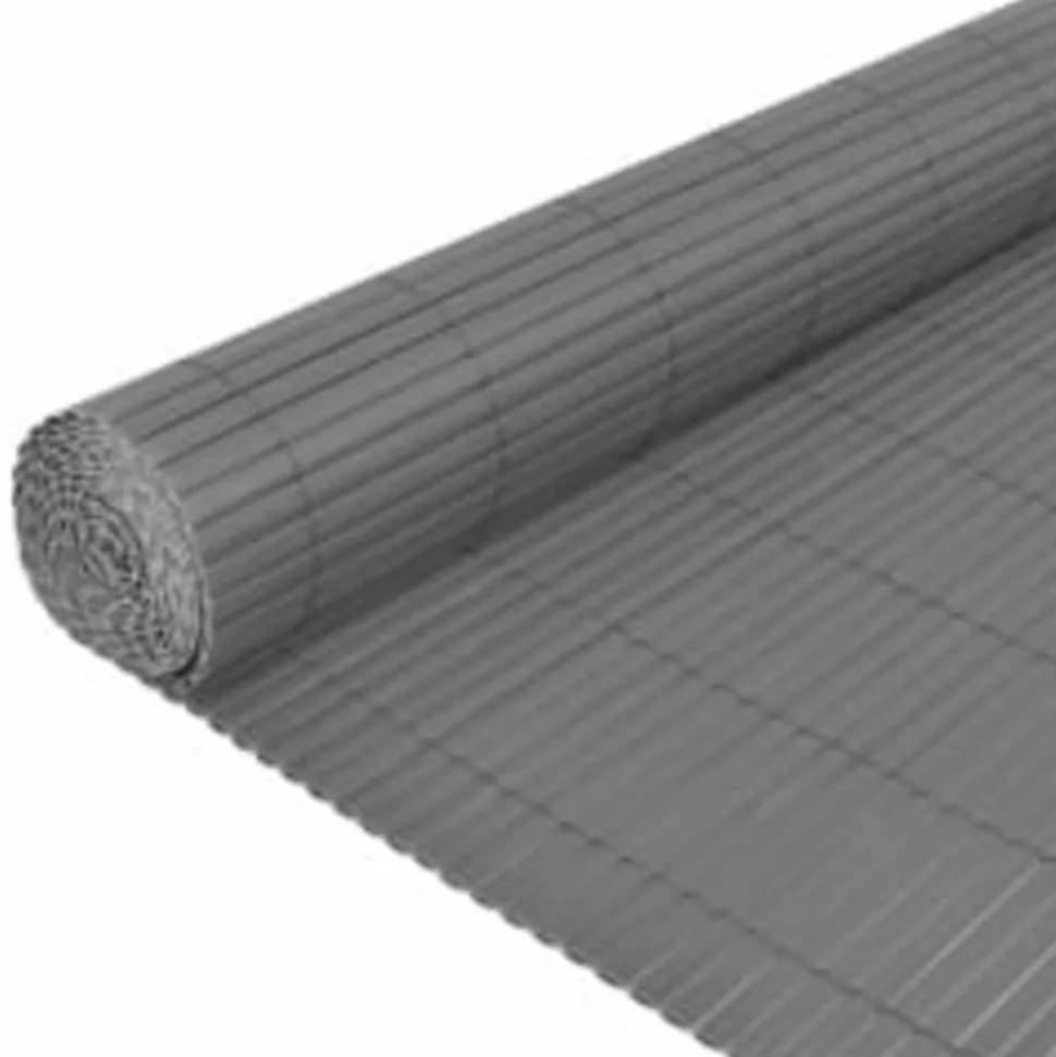 MAISON EXCLUSIVE - Clôture de jardin double face 110x500 cm gris