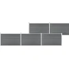 MAISON EXCLUSIVE - Clôture de jardin wpc 872x106 cm gris