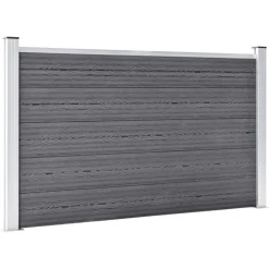 MAISON EXCLUSIVE - Clôture de jardin wpc 872x106 cm gris