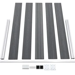 MAISON EXCLUSIVE - Clôture de jardin wpc 872x106 cm gris