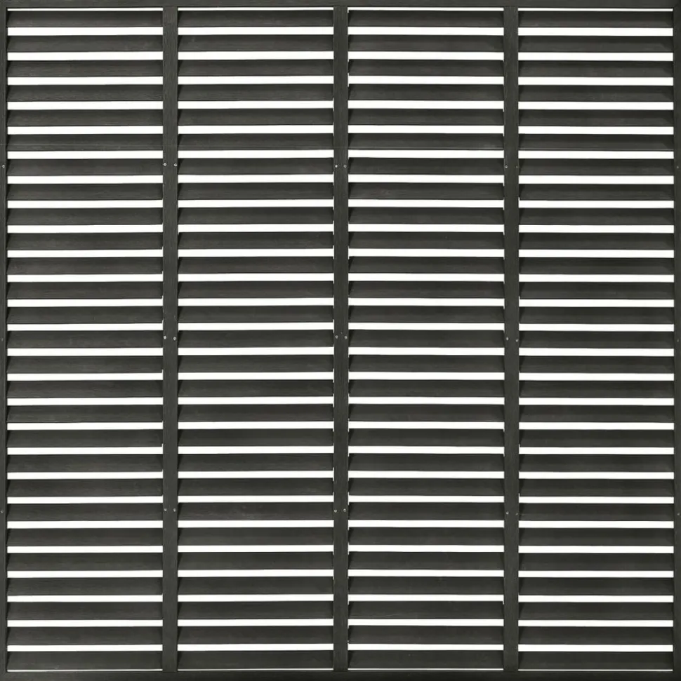 MAISON EXCLUSIVE - Clôture à persiennes wpc 180x180 cm gris foncé