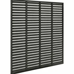 MAISON EXCLUSIVE - Clôture à persiennes wpc 180x180 cm gris foncé