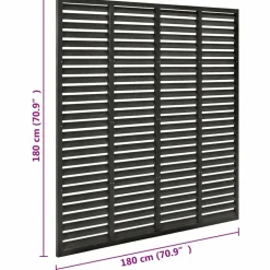 MAISON EXCLUSIVE - Clôture à persiennes wpc 180x180 cm gris foncé