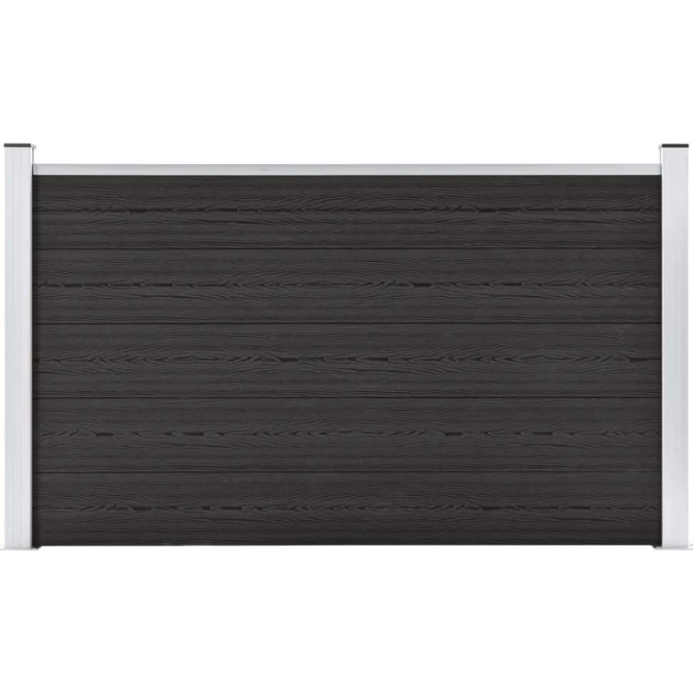MAISON EXCLUSIVE - Clôture de jardin wpc 180x105 cm gris