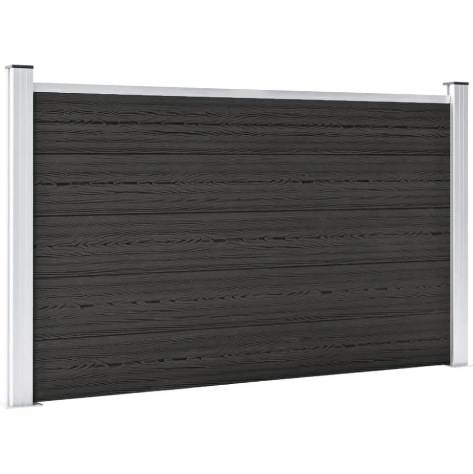 MAISON EXCLUSIVE - Clôture de jardin wpc 180x105 cm gris