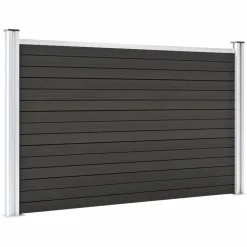MAISON EXCLUSIVE - Clôture de jardin wpc 180x105 cm gris