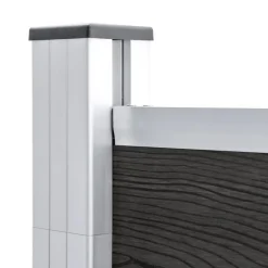 MAISON EXCLUSIVE - Clôture de jardin wpc 180x105 cm gris