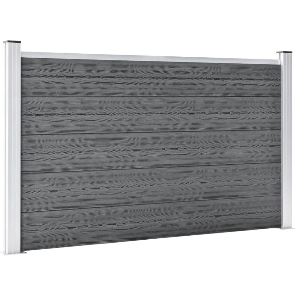 MAISON EXCLUSIVE - Clôture de jardin wpc 353x106 cm gris