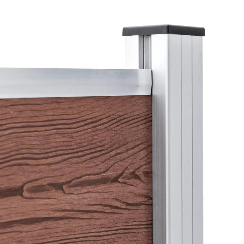 MAISON EXCLUSIVE - Clôture de jardin wpc 699x106 cm marron