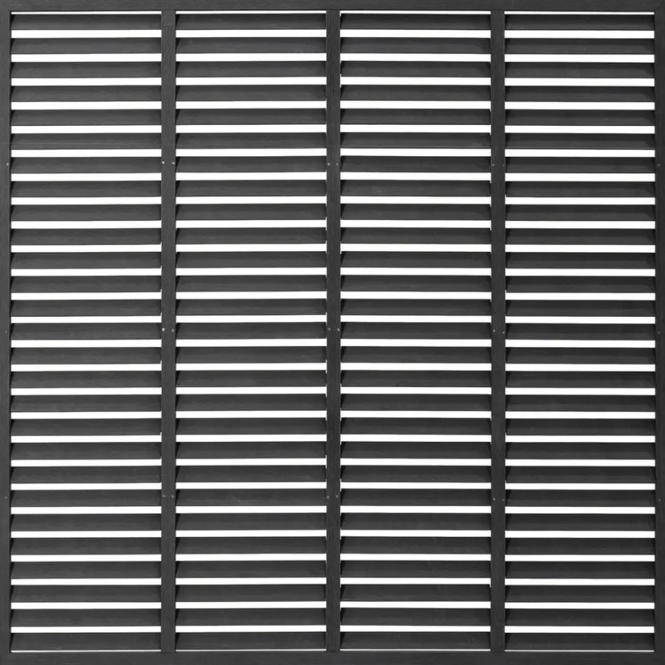 MAISON EXCLUSIVE - Clôture à persiennes wpc 180x180 cm gris
