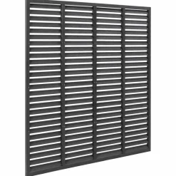 MAISON EXCLUSIVE - Clôture à persiennes wpc 180x180 cm gris