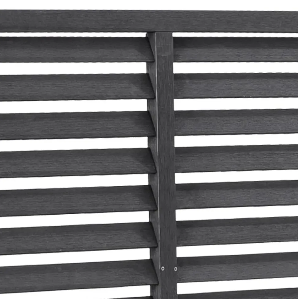 MAISON EXCLUSIVE - Clôture à persiennes wpc 180x180 cm gris