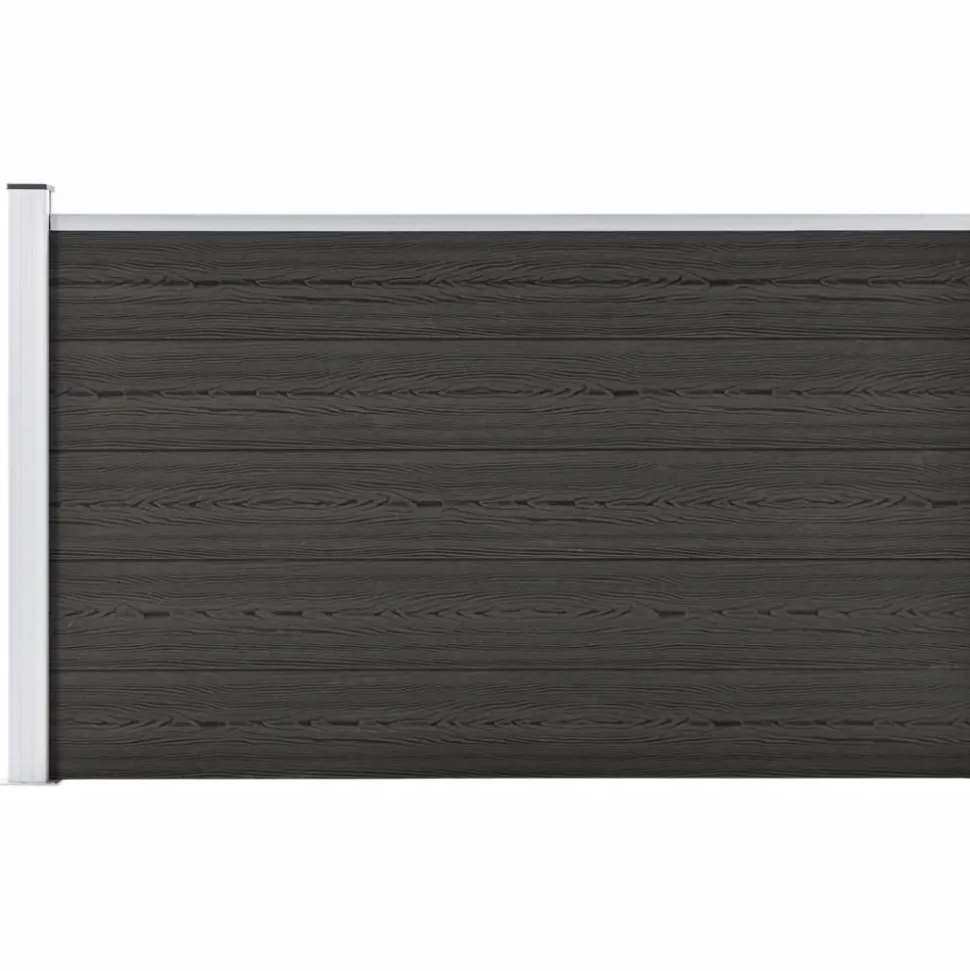 MAISON EXCLUSIVE - Clôture de jardin wpc 175x105 cm gris