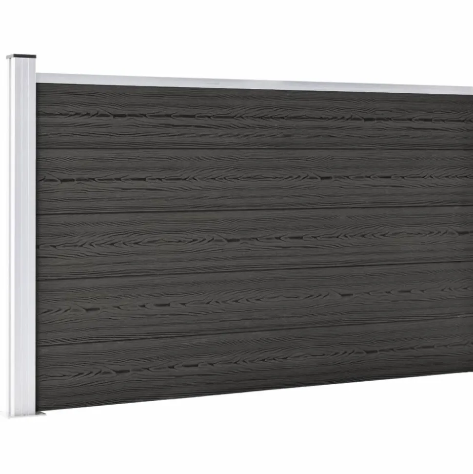 MAISON EXCLUSIVE - Clôture de jardin wpc 175x105 cm gris