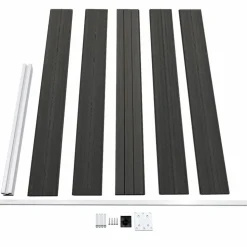 MAISON EXCLUSIVE - Clôture de jardin wpc 175x105 cm gris