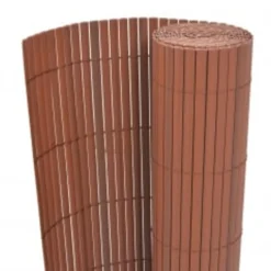 MAISON EXCLUSIVE - Clôture de jardin double face 110x300 cm marron