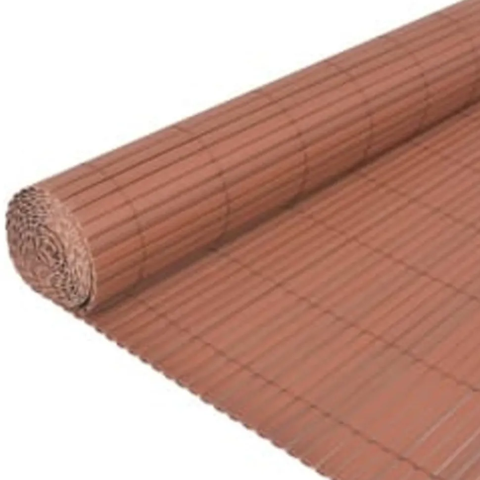 MAISON EXCLUSIVE - Clôture de jardin double face 110x300 cm marron