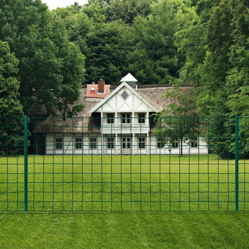 MAISON EXCLUSIVE - Clôture euro acier 20x0,8 m vert