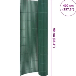 MAISON EXCLUSIVE - Clôture de jardin double face 90x400 cm vert