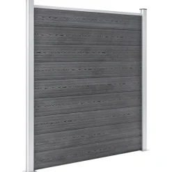 MAISON EXCLUSIVE - Clôture de jardin wpc 699x186 cm gris