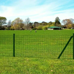 MAISON EXCLUSIVE - Clôture euro acier 25 x 1,2 m vert