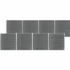 MAISON EXCLUSIVE - Clôture de jardin wpc 1391x186 cm gris