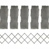 MAISON EXCLUSIVE - Clôture à treillis 5 pcs gris bois de sapin massif 180x30 cm