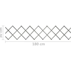 MAISON EXCLUSIVE - Clôture à treillis 5 pcs gris bois de sapin massif 180x30 cm