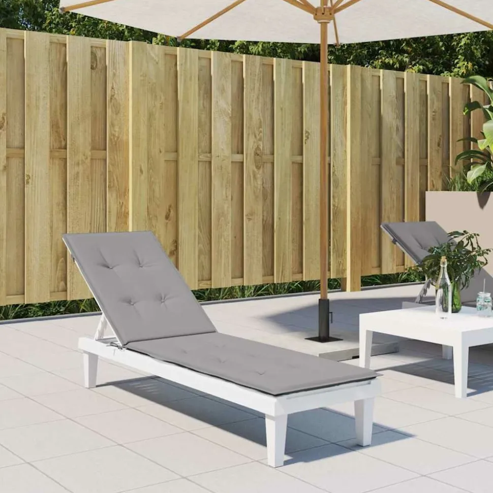 MAISON EXCLUSIVE - Coussin de chaise de terrasse gris (75+105)x50x4 cm