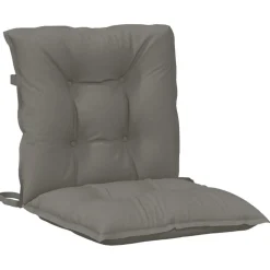 MAISON EXCLUSIVE - Coussins de chaise à dossier bas lot de 2 gris foncé mélangé