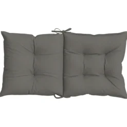 MAISON EXCLUSIVE - Coussins de chaise à dossier bas lot de 2 gris foncé mélangé
