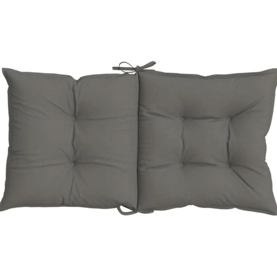 MAISON EXCLUSIVE - Coussins de chaise à dossier bas lot de 2 gris foncé mélangé