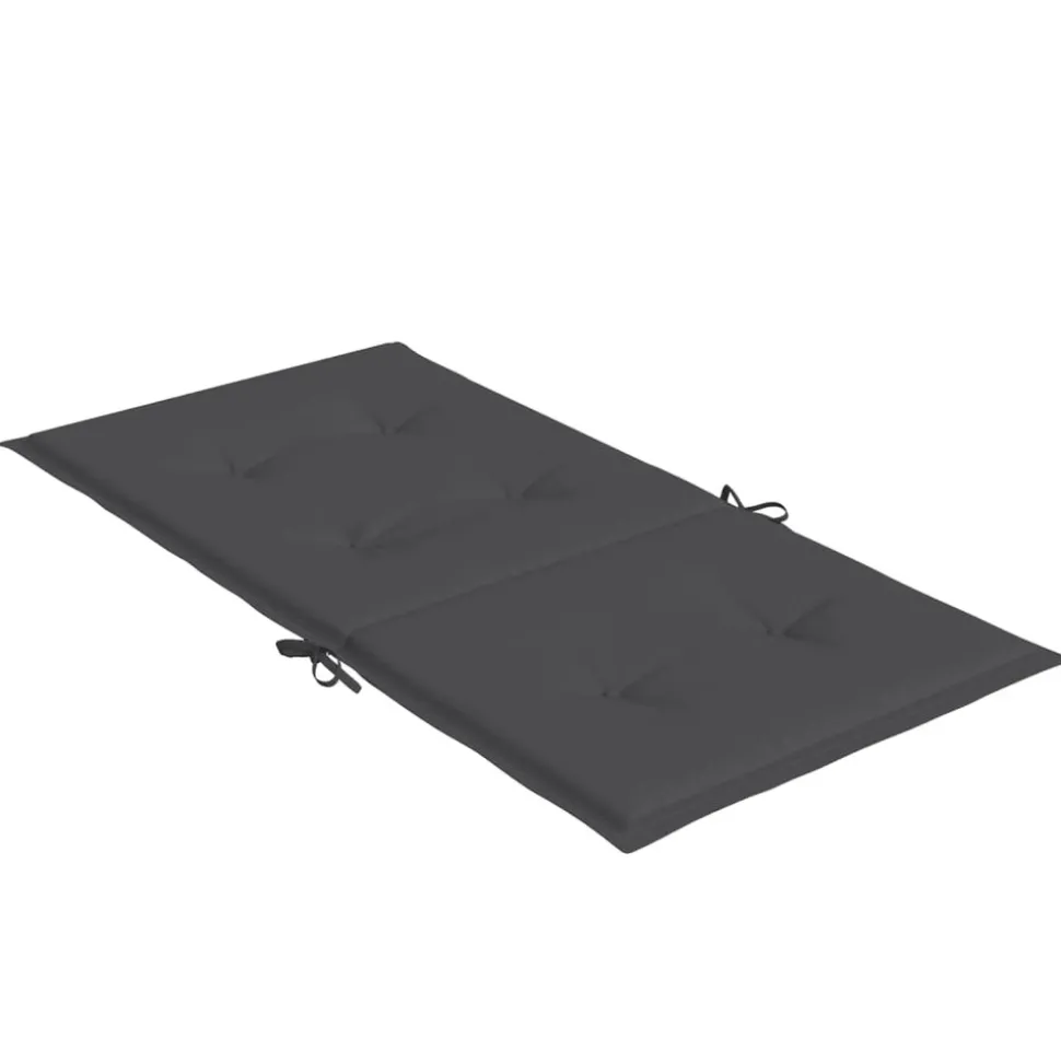 MAISON EXCLUSIVE - Coussins de chaise à dossier bas lot de 2 anthracite mélangé
