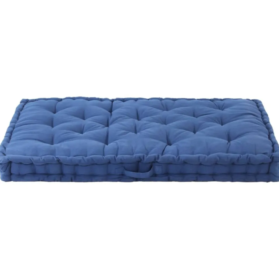 MAISON EXCLUSIVE - Coussin de plancher de palette coton 120x80x10 cm bleu clair