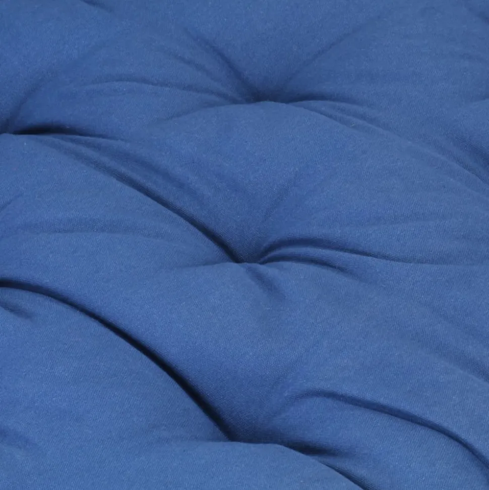 MAISON EXCLUSIVE - Coussin de plancher de palette coton 120x80x10 cm bleu clair