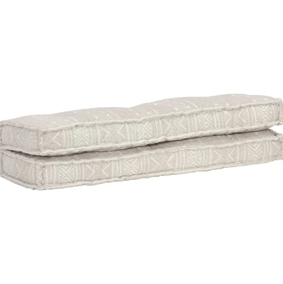 MAISON EXCLUSIVE - Coussin de canapé palette marron clair tissu patchwork