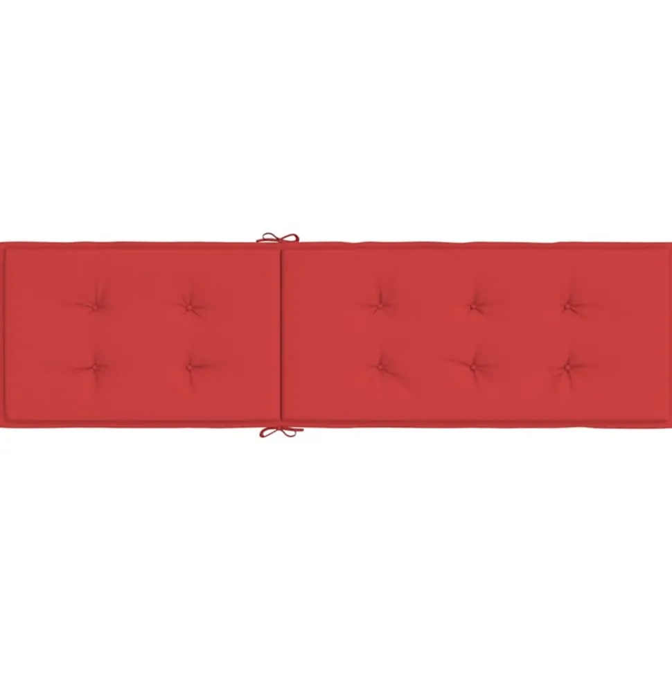MAISON EXCLUSIVE - Coussin de chaise de terrasse rouge (75+105)x50x4 cm