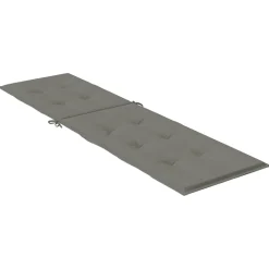 MAISON EXCLUSIVE - Coussin de chaise longue gris foncé mélangé (75+105) x 50 x 4 cm