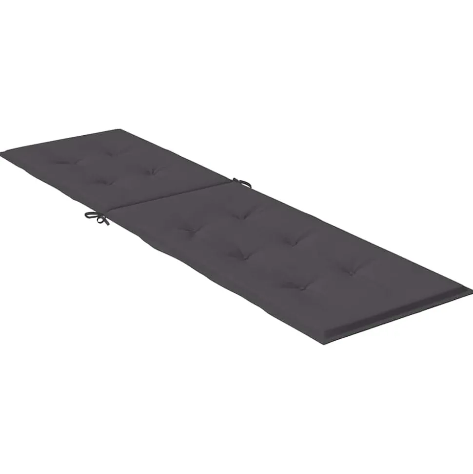 MAISON EXCLUSIVE - Coussin de chaise longue anthracite mélangé (75+105) x 50 x 4 cm