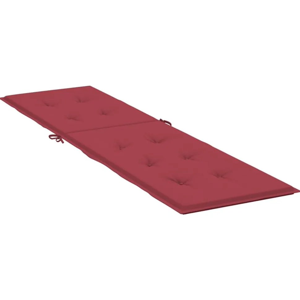 MAISON EXCLUSIVE - Coussin de chaise de terrasse rouge bordeaux (75+105)x50x4 cm