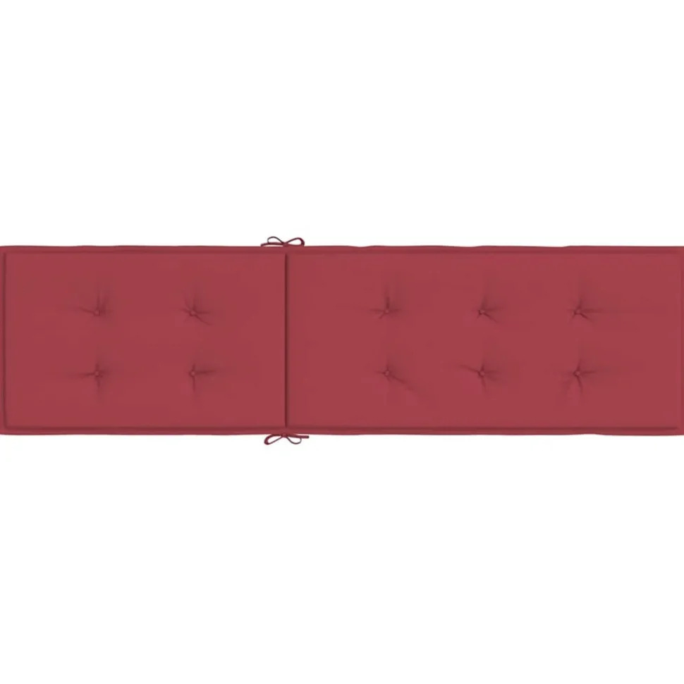 MAISON EXCLUSIVE - Coussin de chaise de terrasse rouge bordeaux (75+105)x50x4 cm