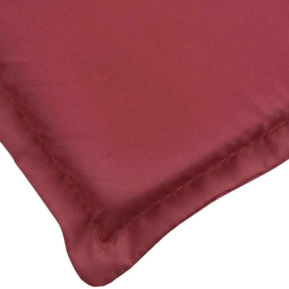 MAISON EXCLUSIVE - Coussin de chaise de terrasse rouge bordeaux (75+105)x50x4 cm