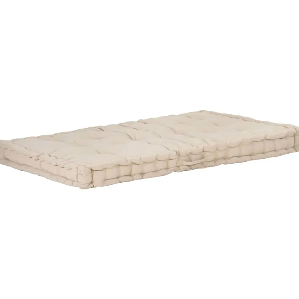 MAISON EXCLUSIVE - Coussin de plancher de palette coton 120x80x10 cm beige