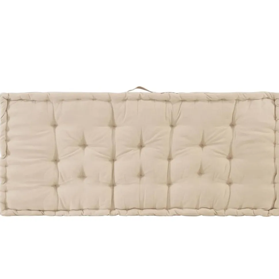 MAISON EXCLUSIVE - Coussin de plancher de palette coton 120x80x10 cm beige
