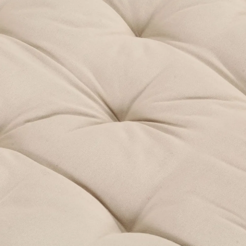 MAISON EXCLUSIVE - Coussin de plancher de palette coton 120x80x10 cm beige