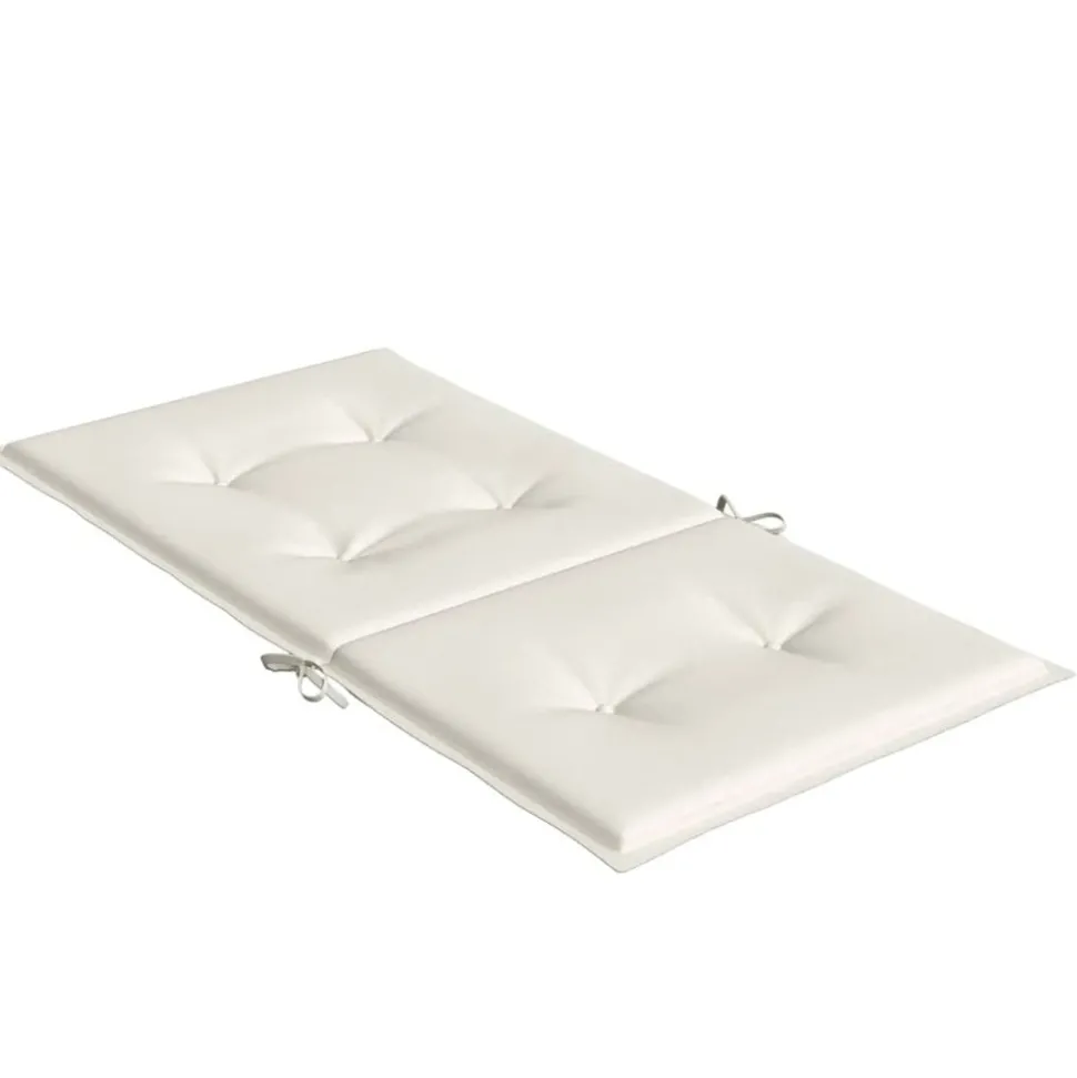 MAISON EXCLUSIVE - Coussins de chaise à dossier bas lot de 2 crème mélangé tissu