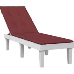 MAISON EXCLUSIVE - Coussin de chaise longue rouge bordeaux mélangé (75+105) x 50 x 4cm