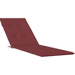 MAISON EXCLUSIVE - Coussin de chaise longue rouge bordeaux mélangé (75+105) x 50 x 4cm
